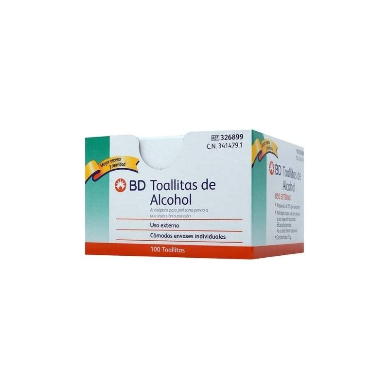 ALCOHOL WIPES BOX WITH 100 WIPES