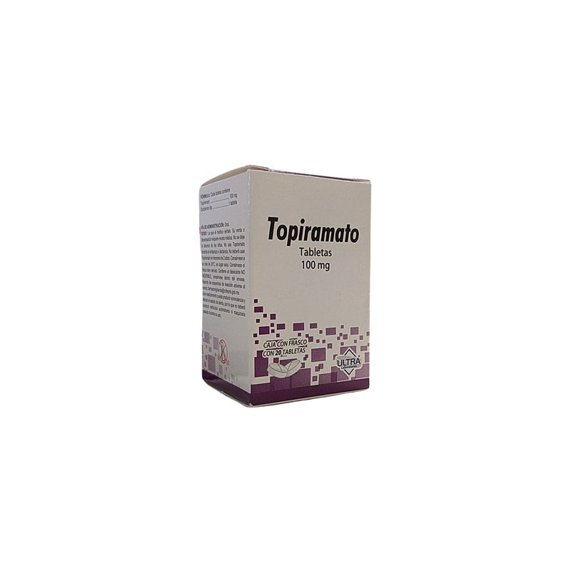 TOPIRAMATE (topiramate) 100mg 20 tablets