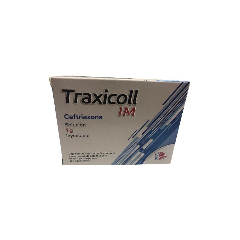TRAXICOLL IM 1G 3.5ML INJ SOL WITH SYRINGE (Ceftriaxone)