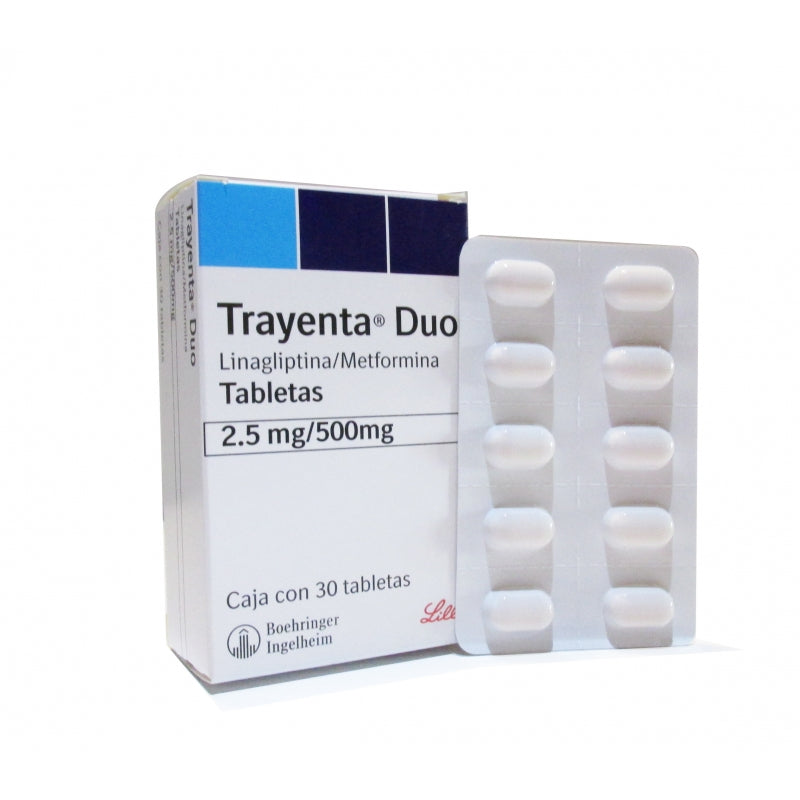 TRAYENTA DUO (LINAGLIPTIN/ METFORMIN) 2.5/500 MG 30 TABLETS