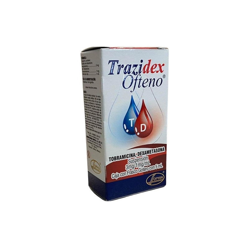 TRAZIDEX OFTENO (TOBRAMYCIN/DEXAMETHASONE) DROPS 5 ML