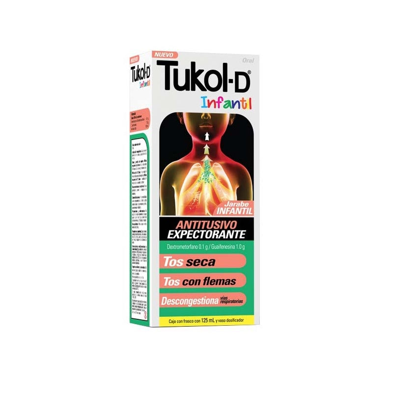 TUKOL-D INFANTIL (DEXTROMETHORPHAN / GUAIFENESIN) 125 ML
