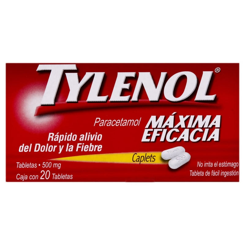 TYLENOL 500MG 20 TABLETS