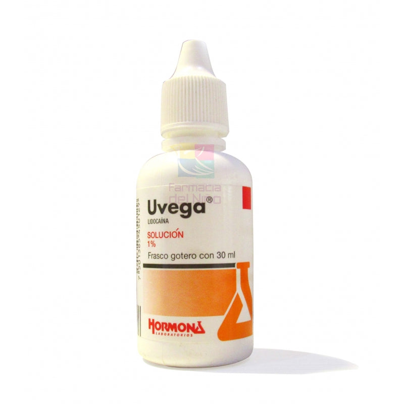 UVEGA (LIDOCAINE) OTIC DROPS SOLUTION 30 ML . 1 GR