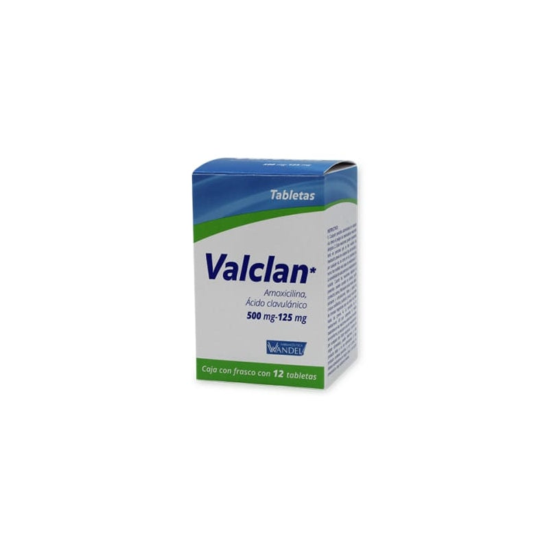 VALCLAN (AMOXICILLIN / CLAVULANIC ACID) 500MG / 125MG 12TABLETS