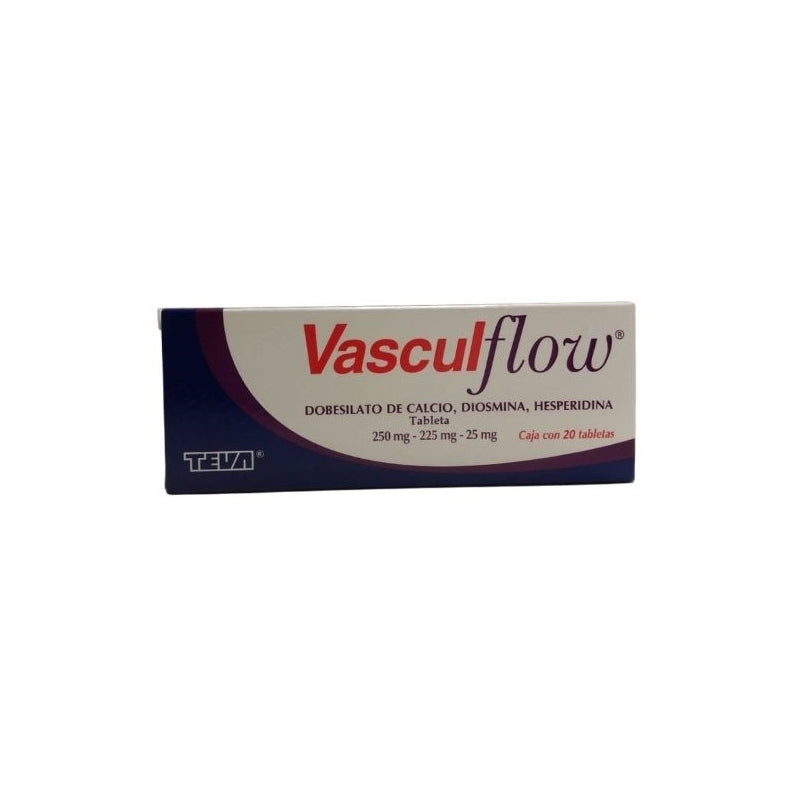VASCULFLOW (CALCIUM DOBESILATE, DIOSMIN, HESPERIDIN) 250MG/225MG/25MG 30 TABLETS