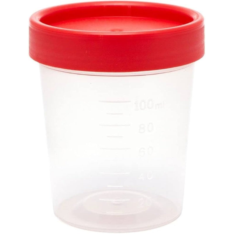 COLLECTING CUP p/SPECIMENS (Plastic World) Sterile 100 ML. w/1 pc