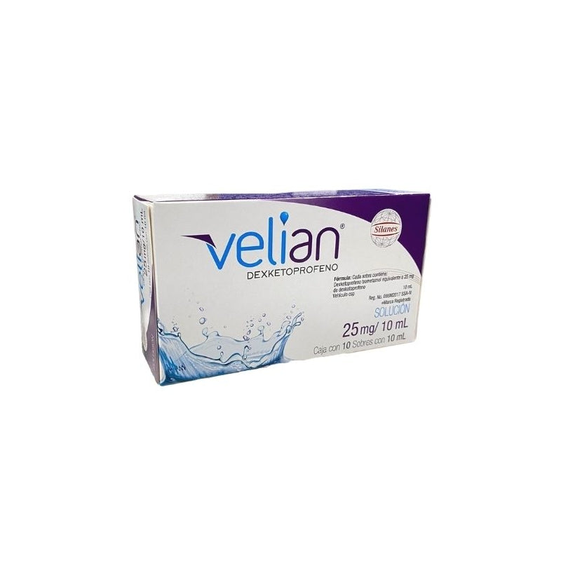 VELIAN (DEXKETOPROFEN) 10 SACHETS ORAL SOLUTION 25MG/10ML