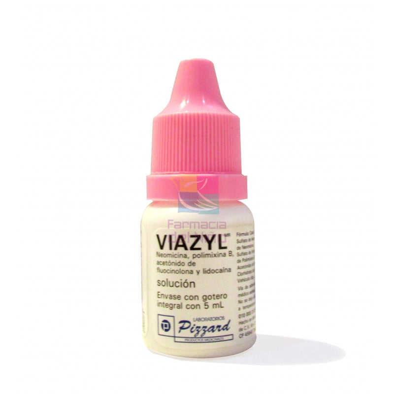 VIAZYL (NEOMYCIN, POLYMYXIN B, FLUOCINOLONE, LIDOCAINE) EAR DROPS 5ML