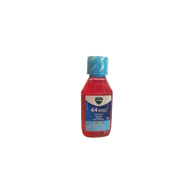 VICK 44 (GUAIFENESINA/DEXTROMETORFANO) 1.33G/0.133G FRASCO CON 120 ML