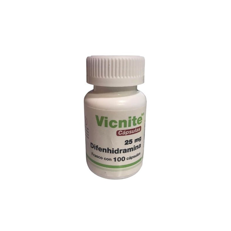 VICNITE (DIPHENHYDRAMINE) 25MG 100 CAPSULES