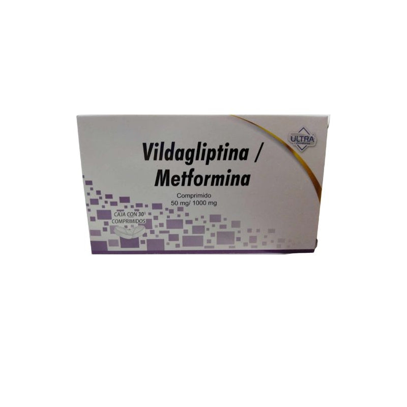 VILDAGLIPTIN / METFORMIN 50MG / 1000MG 30 TABLETS