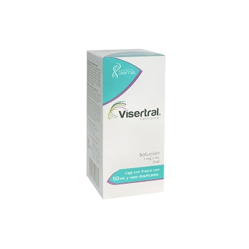 VISERTRAL (CETIRIZINE) 1MG SOLUTION BOTTLE WITH 50 ML