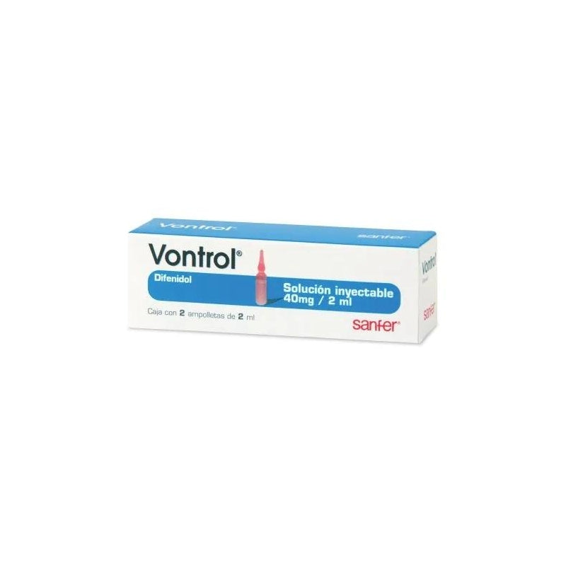 VONTROL (Difenidol) 40mg 2 amps of 2ml