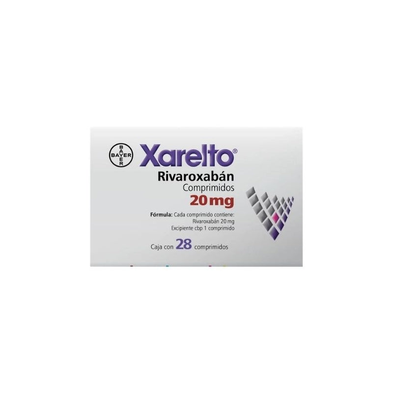 XARELTO RIVAROXABAN 20 MG 28 TABLETS