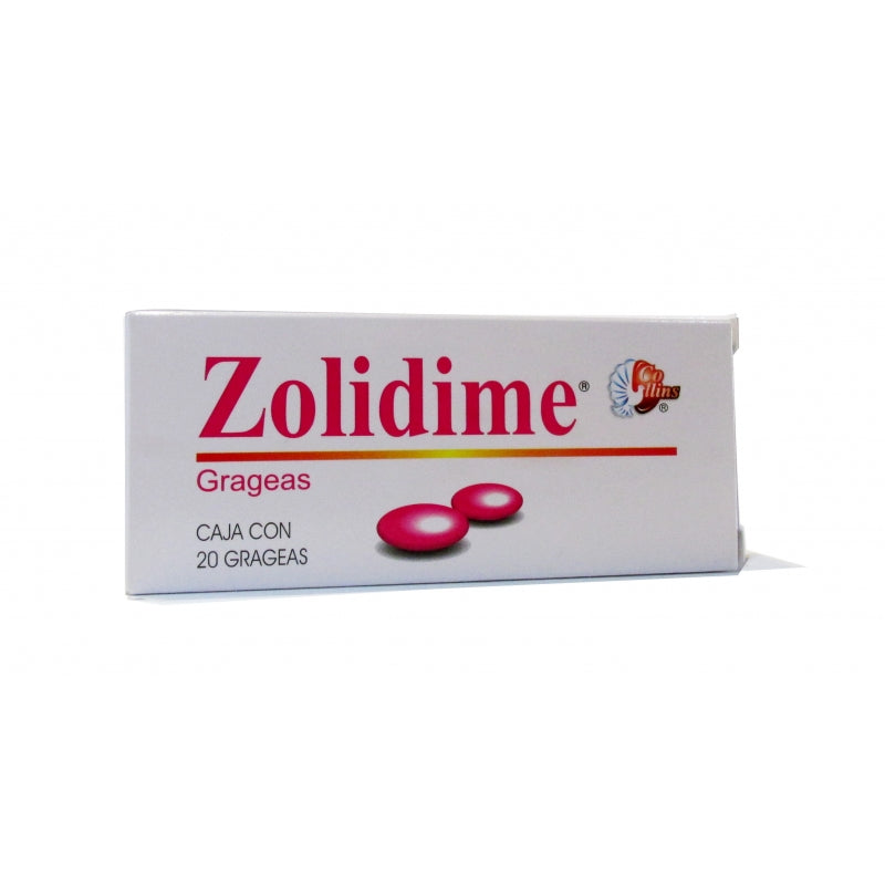 ZOLIDIME CAJA CON 5 CAJAS DE 20GRAGEAS CADA 1