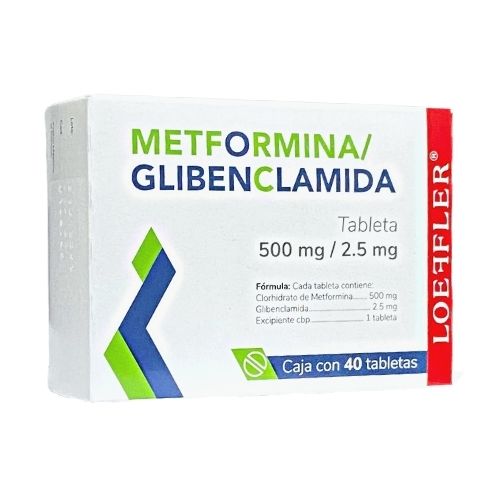 GLIBENCLAMIDE / METFORMIN 40 TABLETS 2.5/500MG