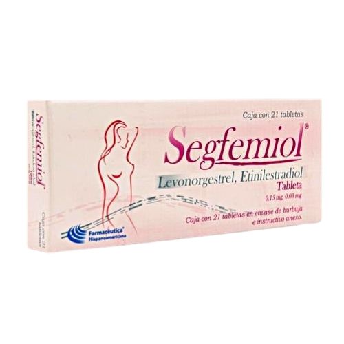 SEGFEMIOL (LEVONORGESTREL / ETHINYL ESTRADIOL) 21 TABLETS