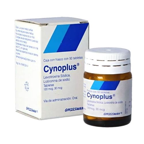 CYNOPLUS (LEVOTHYROXINE SODIUM / LIOTHYRONINE) 30 MCG/120 MCG 50 TABLETS