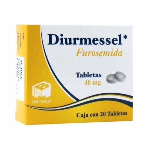 DIURMESSEL (FUROSEMIDA) 20 TABLETAS 40 MG