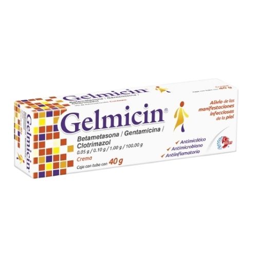 GELMICIN (BETAMETASONA / CLOTRIMAZOL / GENTAMICINA) CREMA 40 GRS