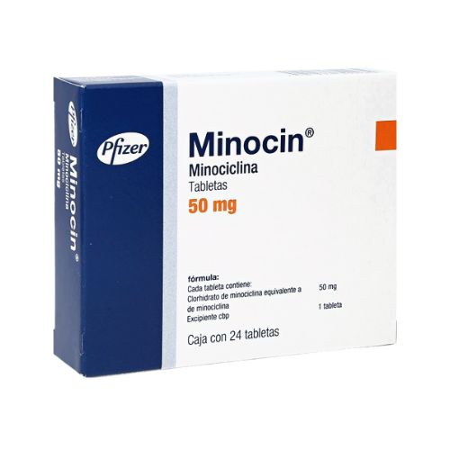 MINOCIN (MINOCYCLINE) 50 MG 24 TAB