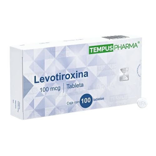 LEVOTHYROXINE 100 MCG 100 TABLETS (TEMPUS PHARMA)