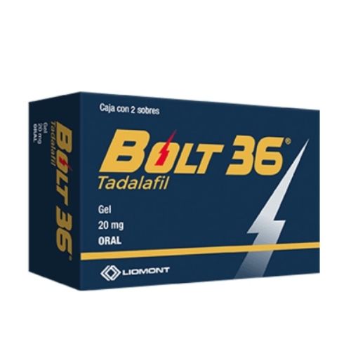 BOLT 36 20 MG 2 GEL SACHETS