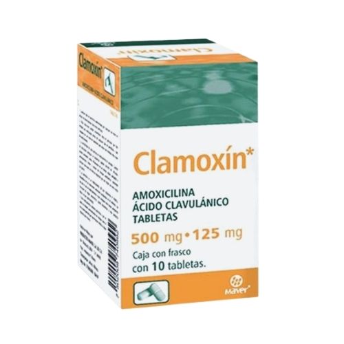 CLAMOXIN (AMOXICILLIN/CLAVULANIC ACID) 12 H 875/125 MG 10 TABLETS