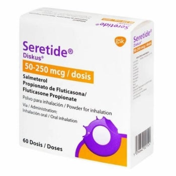 SERETIDE (SALMETEROL, FLUTICASONE) 50 MCG/250 MCG 60 DOSES