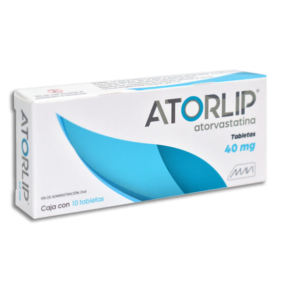 ATORLIP (ATORVASTATINA) 40 MG 10 TABLETAS