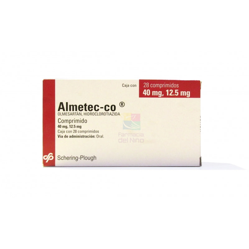 ALMETEC-CO (OLMESARTAN / HCTZ) 40 MG/12.5 MG 28 TABLETS