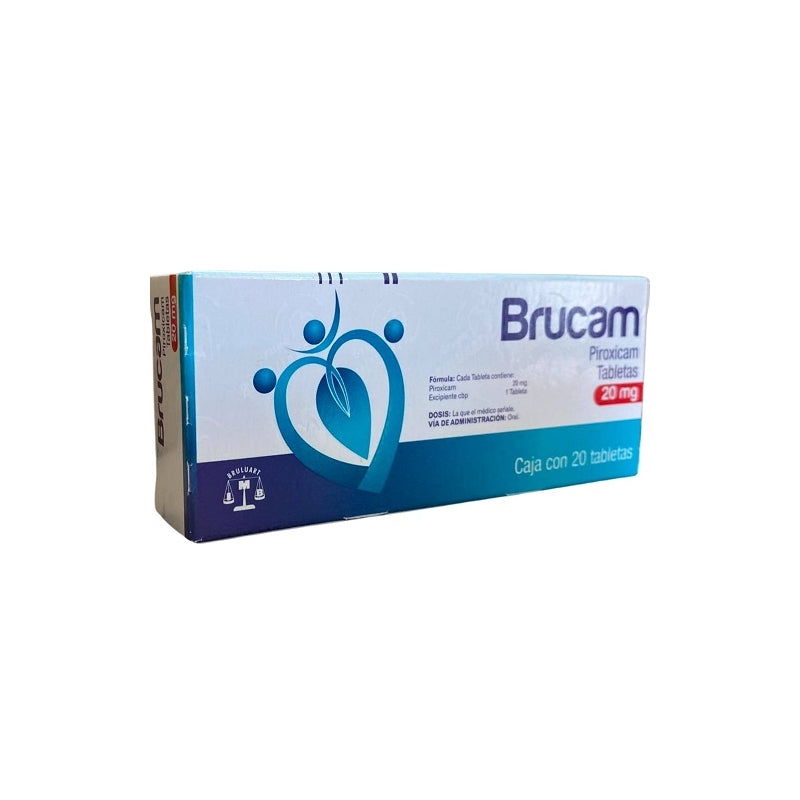 BRUCAM (PIROXICAM) 20 MG 20 TABLETS
