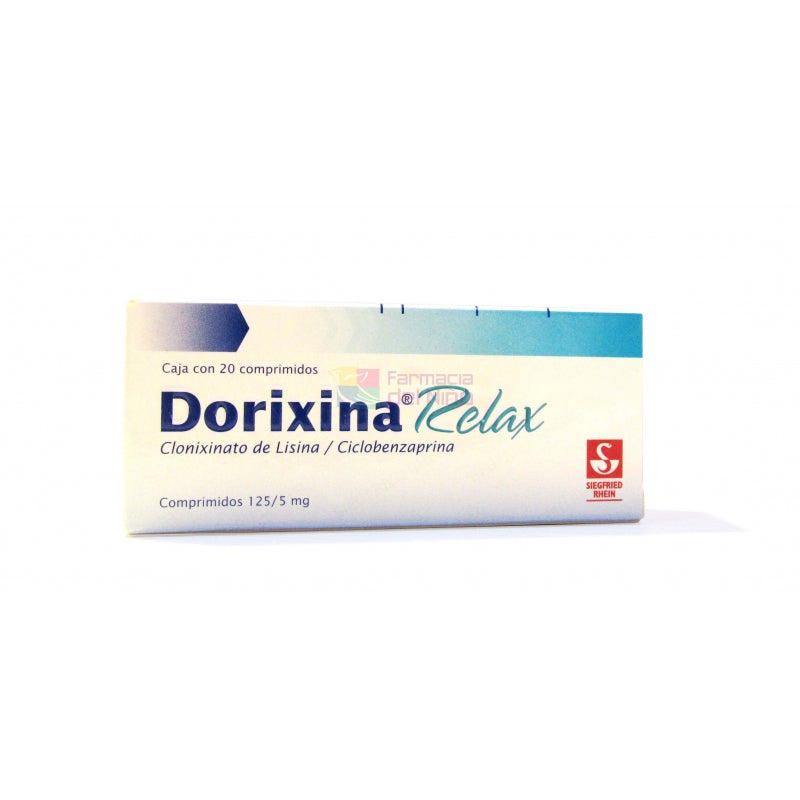 DORIXINA RELAX (CLONIXINATO DE LISINA /CICLOBENZAPRINA) 20 COMP 125 MG