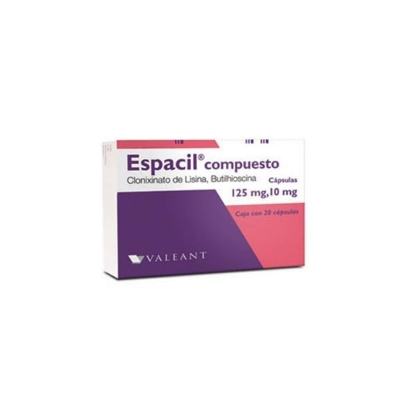 ESPACIL COMPUESTO 125 MG/10 MG 20 TABLETS