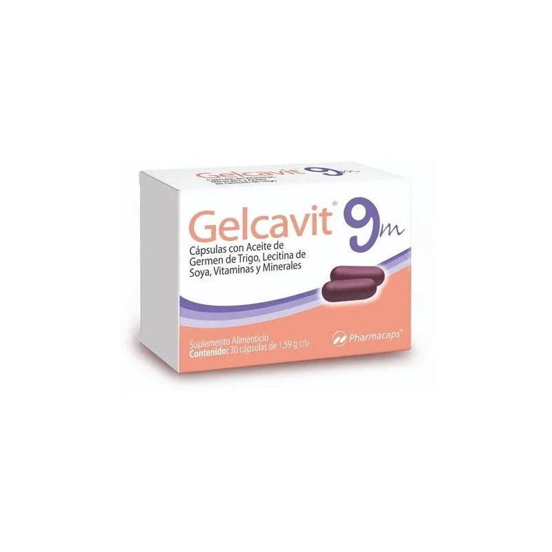 GELCAVIT (MULTIVITAMIN AND MINERALS) 30 TABLETS 9 MONTHS