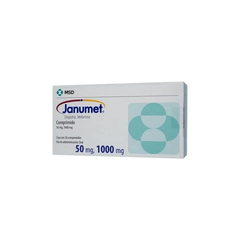 JANUMET (SITAGLIPTIN / METFORMIN) 50/1000 MG 56 TABLETS