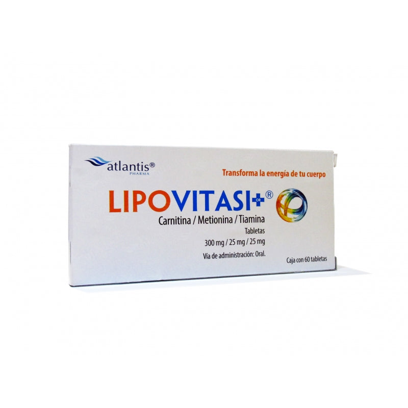 LIPOVITASI (CARNITINE / THIAMINE / METHIONINE) 300/25/25 MG 60 TABLETS