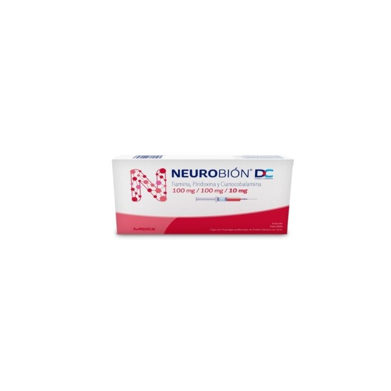 NEUROBION (TIAMINA, PIRIDOXINA Y CIANOCOBALAMINA) 100MG/100MG/10MG 3 JERINGAS PRELLENADAS DE DOBLE CAMARA