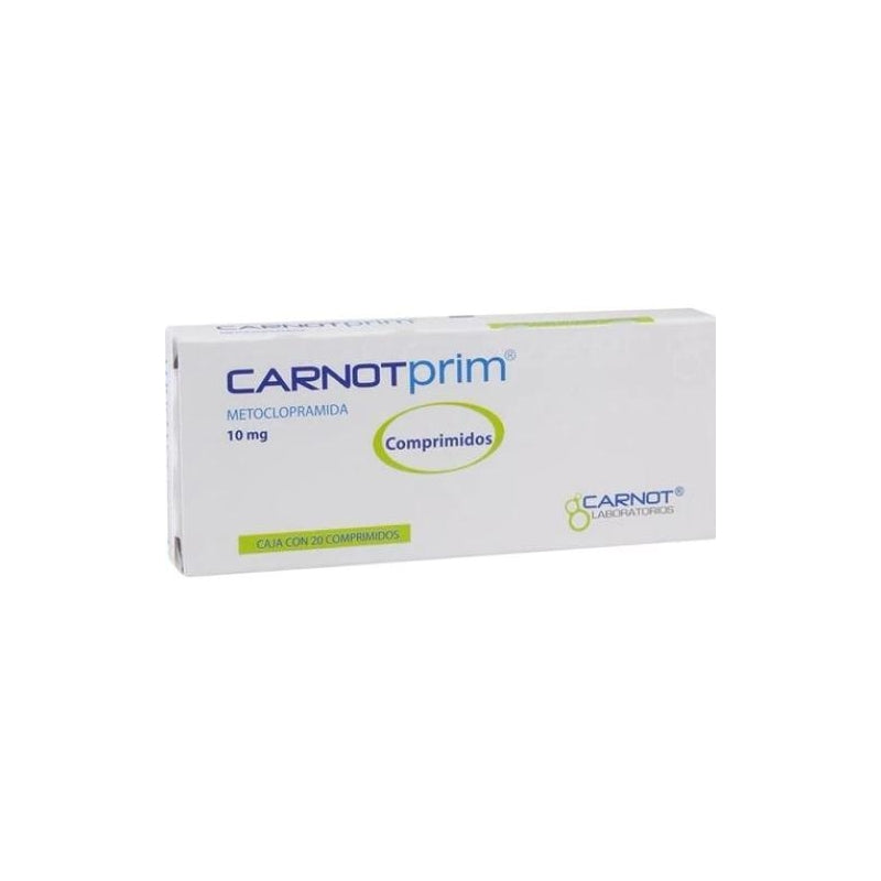 CARNOTPRIM (METOCLOPRAMIDA) 10 MG 20 TAB