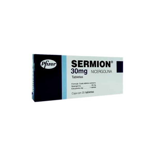 SERMION (NICERGOLINE) 30 MG 20 TABLETS