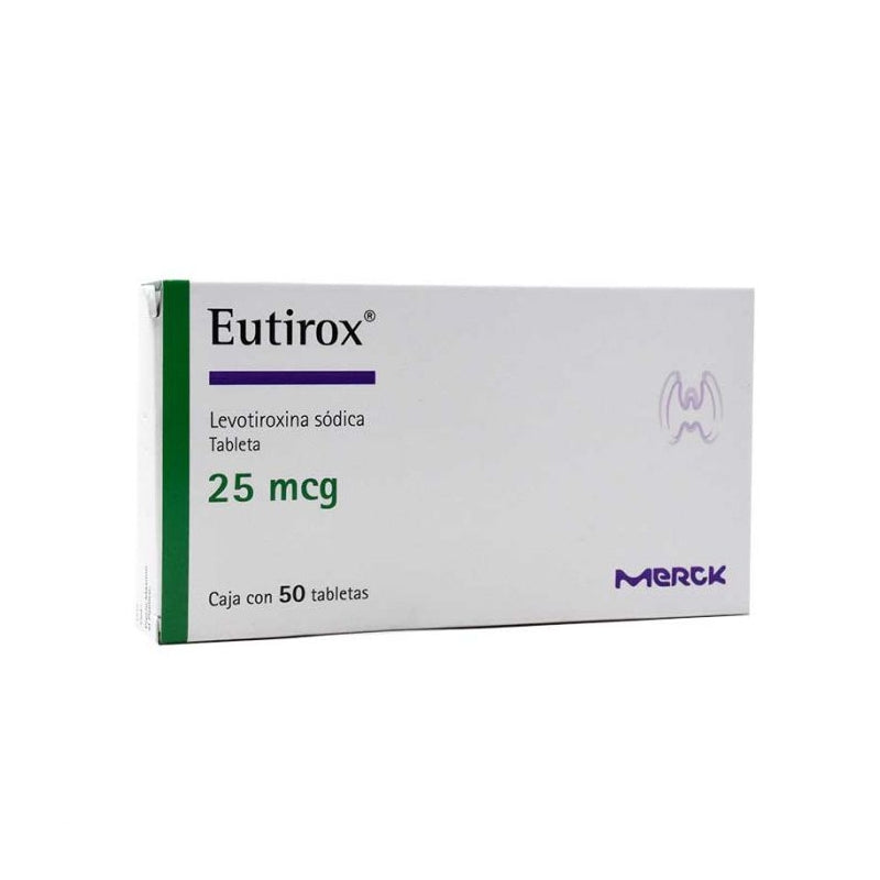 EUTHYROX (LEVOTHYROXINE SODIUM) 25 MCG 50 TABLETS
