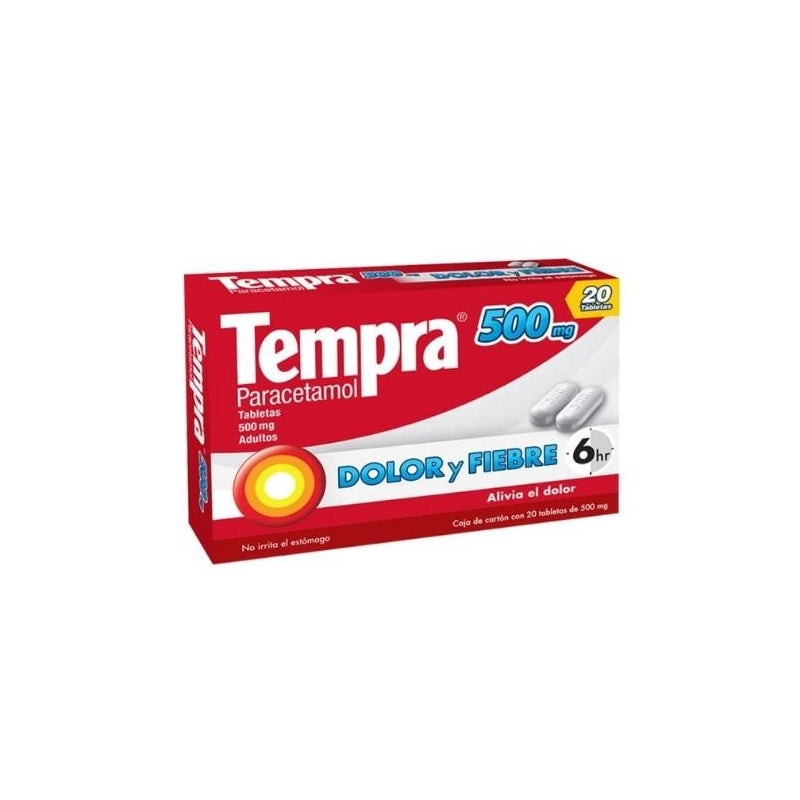 TEMPRA (ACETAMINOPHEN) 500 MG 20 TABLETS
