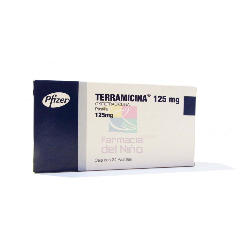 TERRAMYCIN (OXYTETRACYCLINE) 125 MG 24 TABLETS