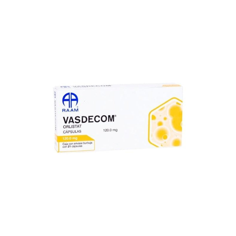 VASDECOM (ORLISTAT) 120 MG 21 CAPS